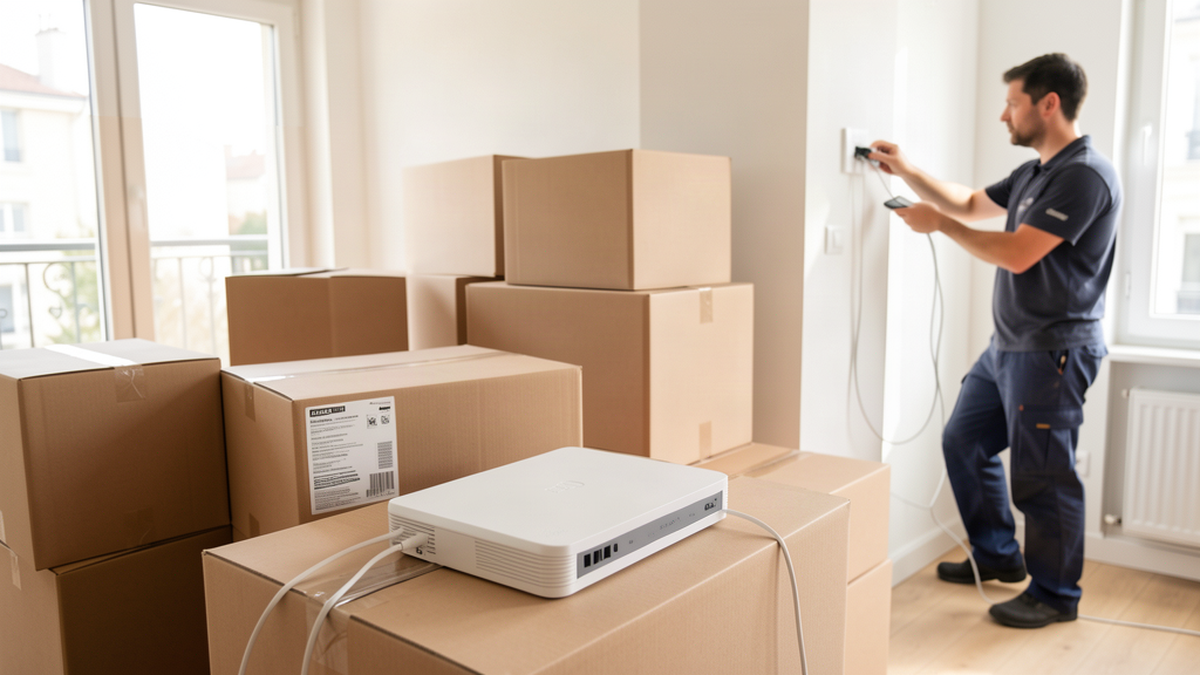 Déménagement fibre optique : le guide pour garder ta connexion sans coupure en 2026